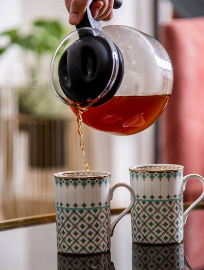 Zaina Mug (Green) - Set of 2