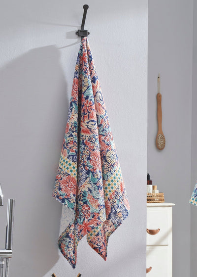 Nature Nectar Cotton Waffle Blue Bath Towel