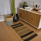 Rug Black Natural