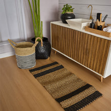 Rug Black Natural
