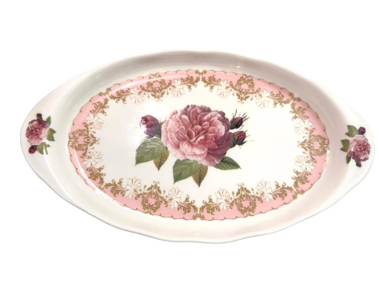 Vintage Rose Oval Platter