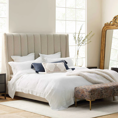 Hayworth Wing Back Upholstered Bed