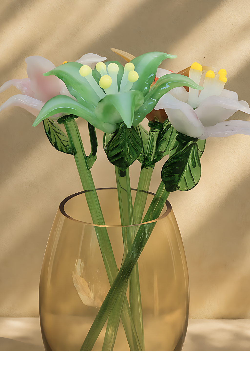 Blooming Lillies- Glass Flowers & Bouquet