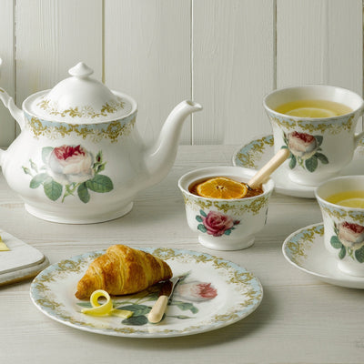 Vintage Rose Cake Plate