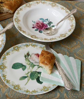 Vintage Rose Fluted Soup Plate (Set of 6)