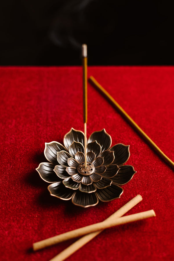Brass Incense Stick Holder | Lotus Design