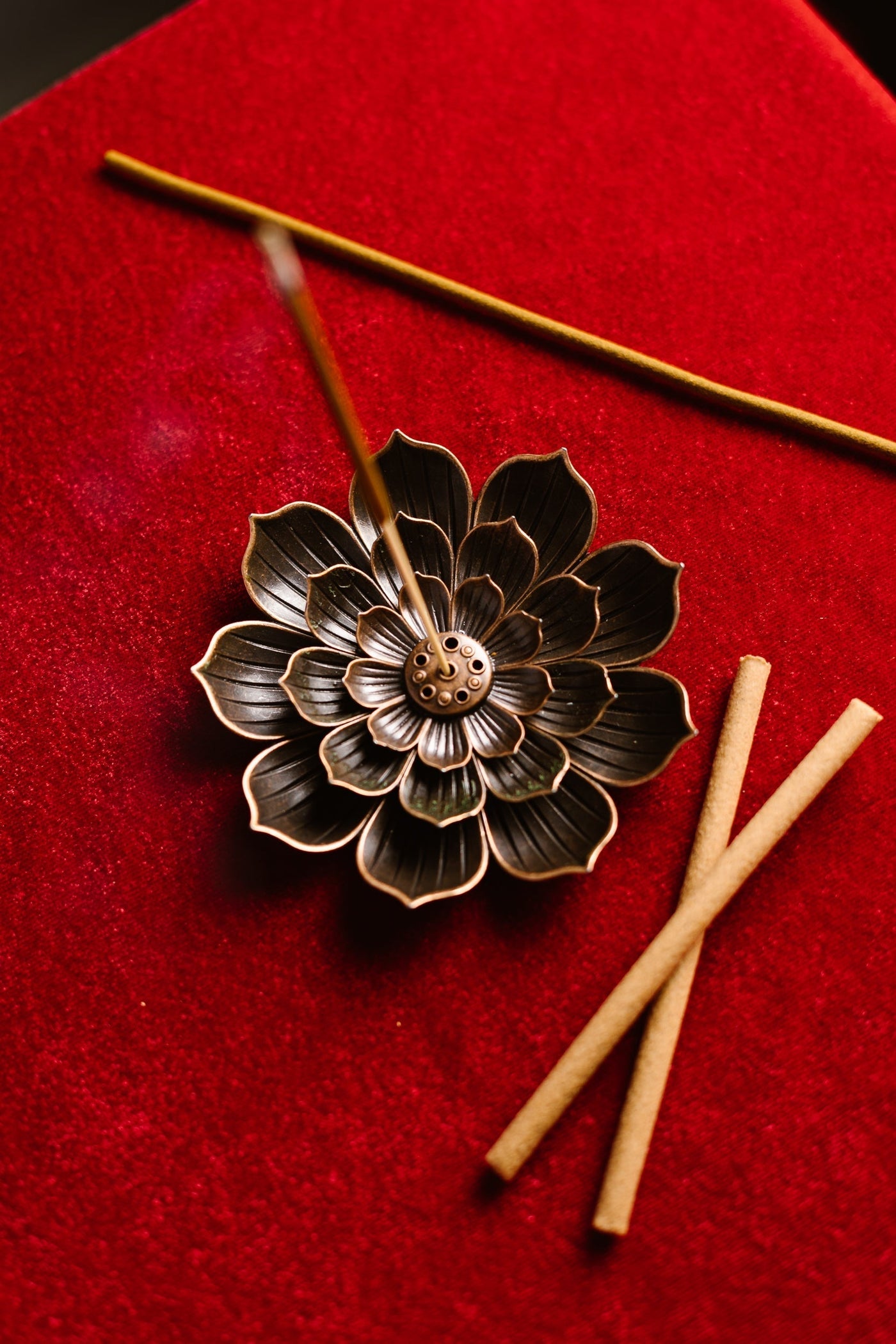 Brass Incense Stick Holder | Lotus Design