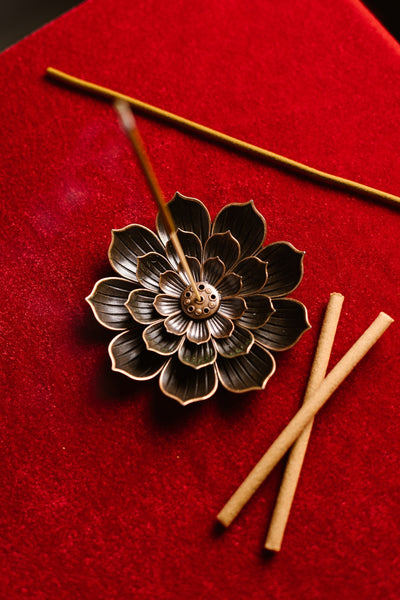 Brass Incense Stick Holder | Lotus Design