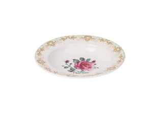 Vintage Rose Fluted Soup Plate (Set of 6)