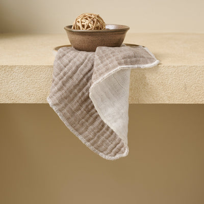 Walnut | Cotton | Gauze | Face Towel