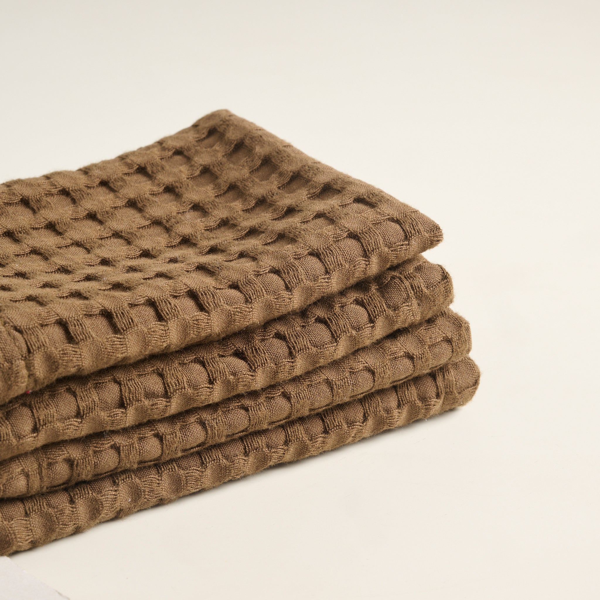 Walnut | Cotton Bamboo | Waffle | Face Towel