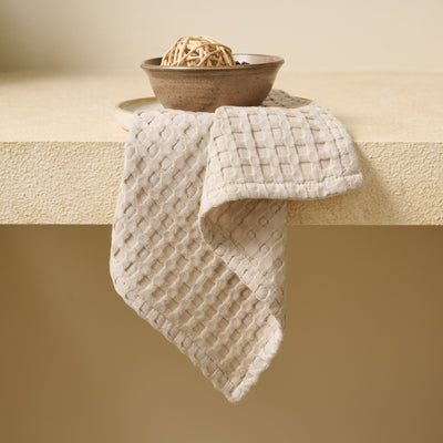Warm Khaki | Cotton Bamboo | Waffle | Face Towel