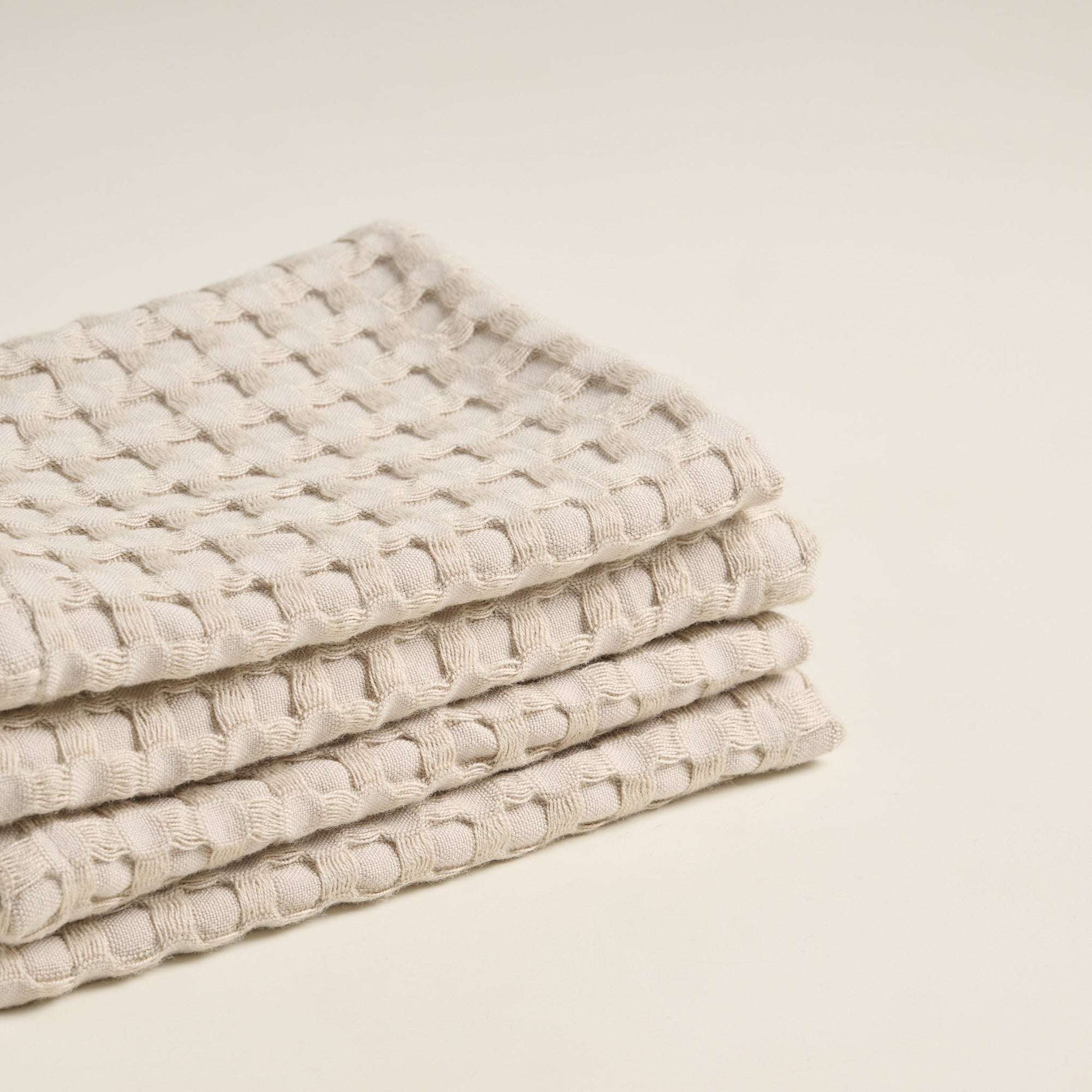 Warm Khaki | Cotton Bamboo | Waffle | Face Towel