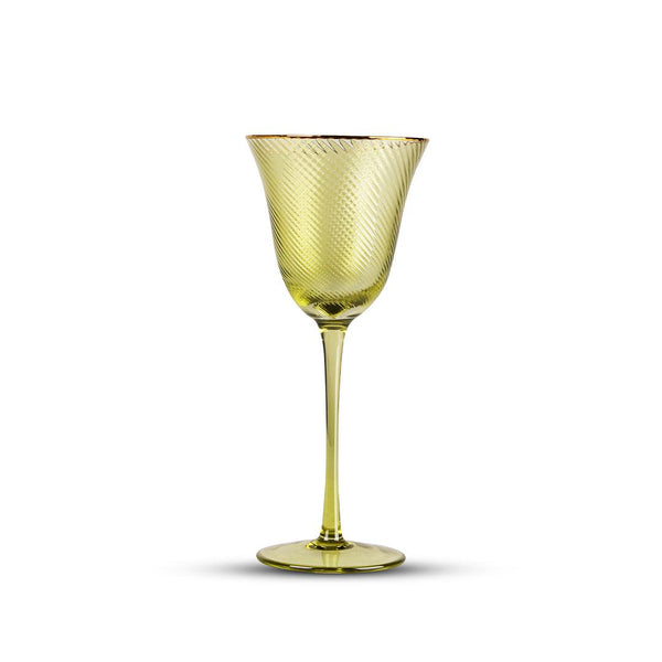 Shade Set Of 4 Wine Glasses Green Hues
