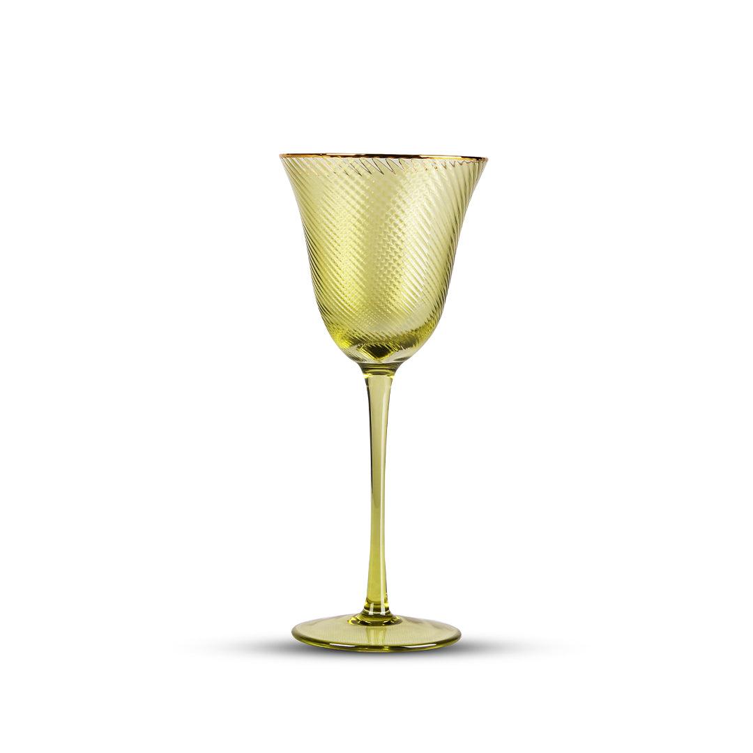 Shade Set Of 4 Wine Glasses Green Hues