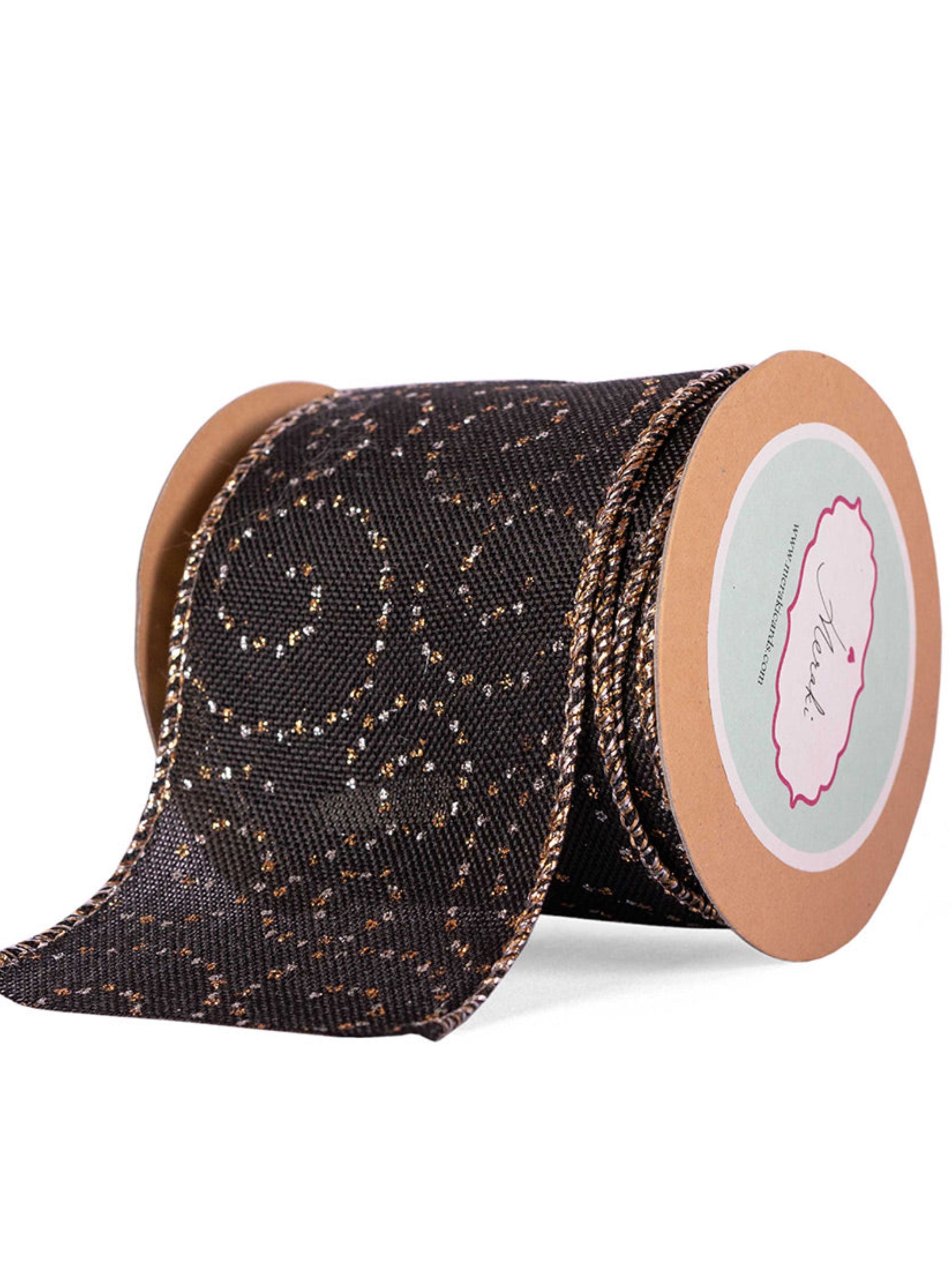 Silver & Gold Swirls Ribbon
