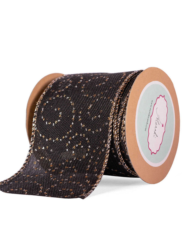 Silver & Gold Swirls Ribbon