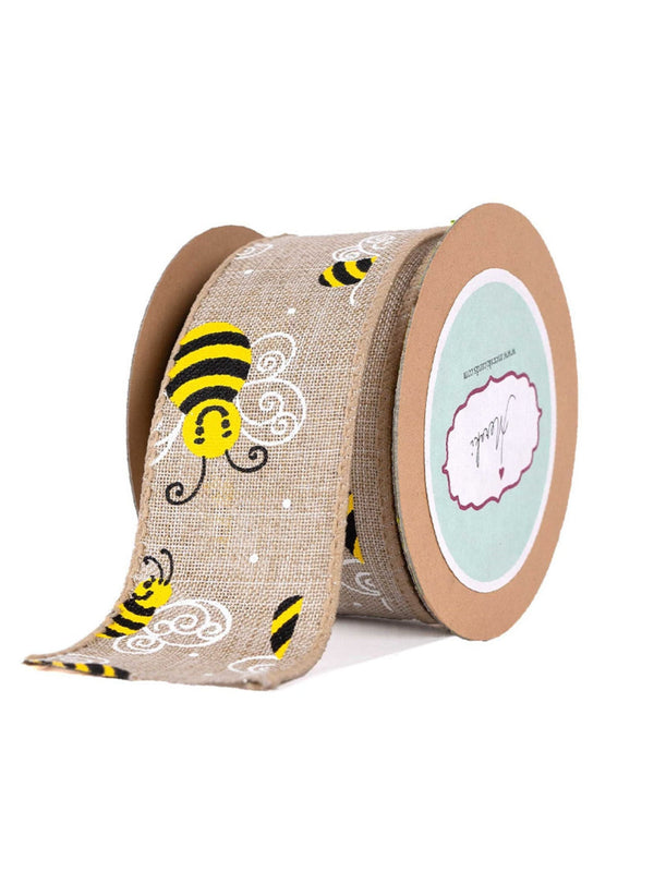 Faux Jute Bee Ribbon