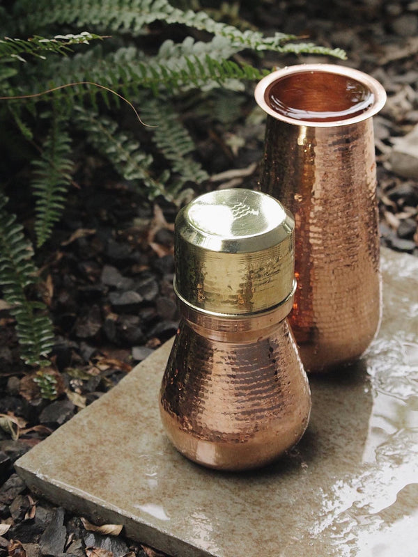 Water Carafe Mini with Brass Glass