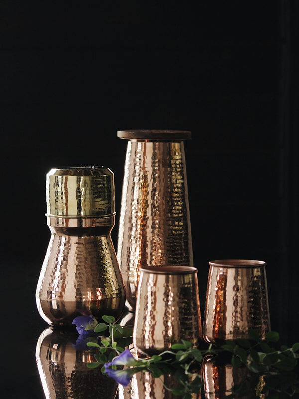 Water Carafe Mini with Copper Glass