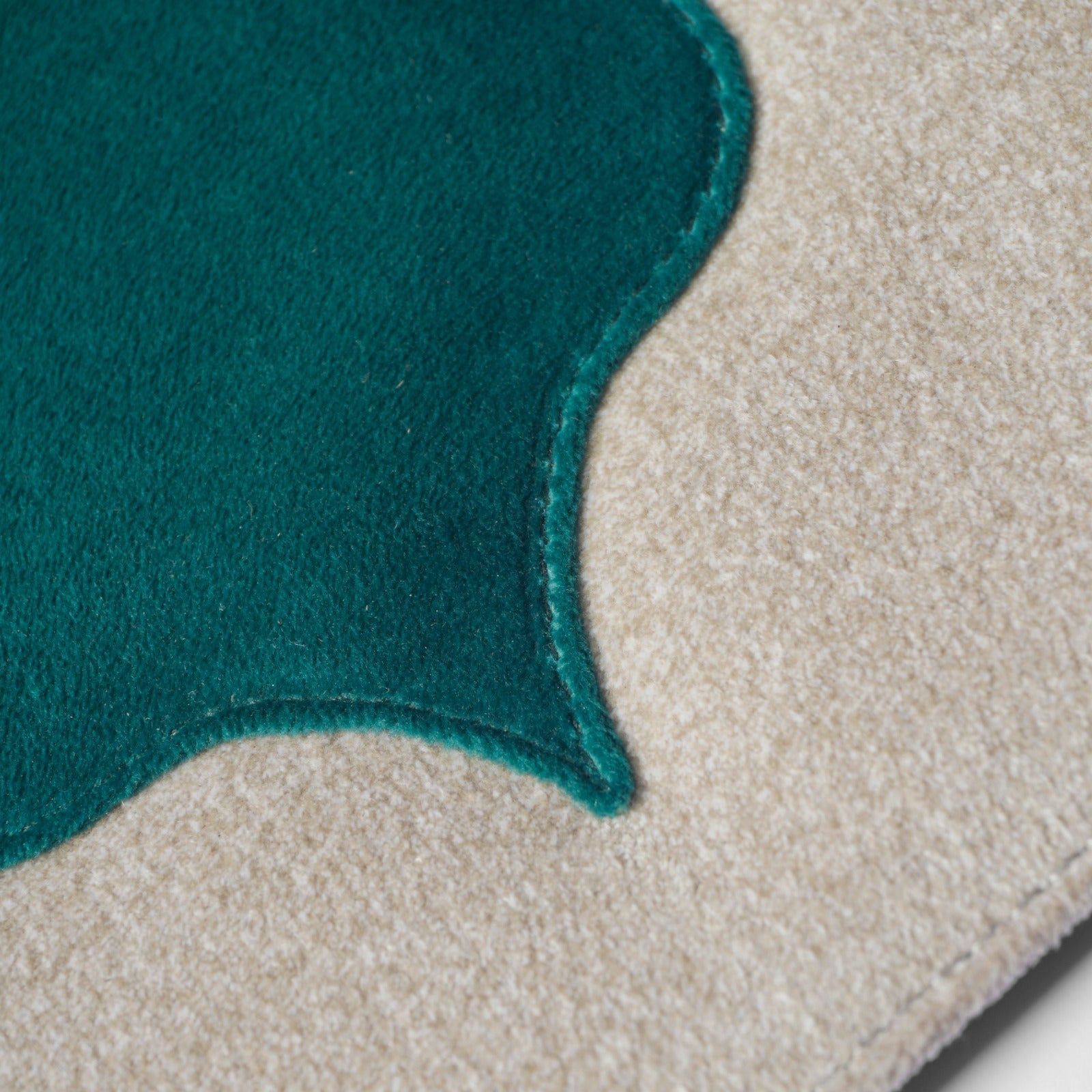 Big window leather mats on dining table India - The Mage Home