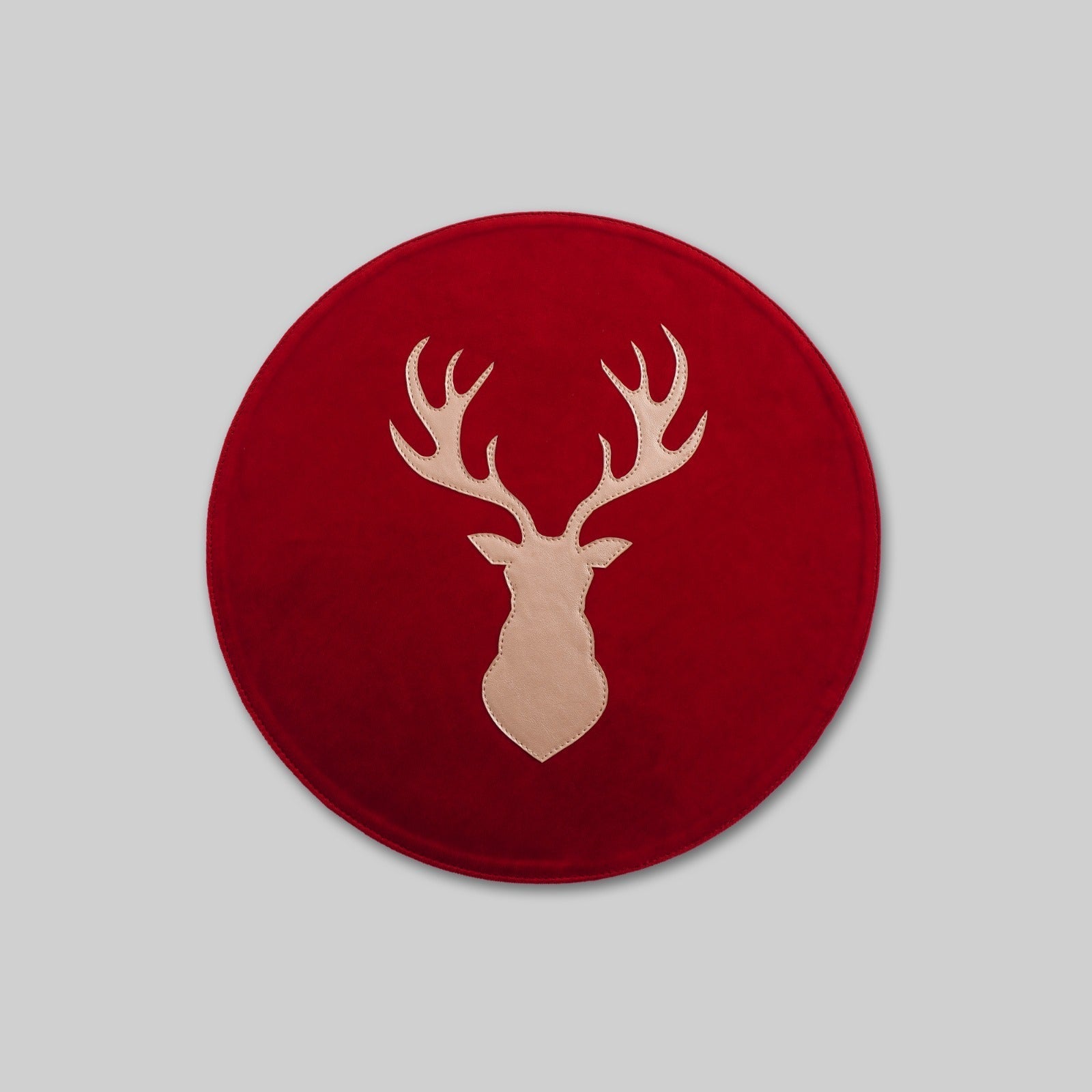 Renne leather table mat close up premium detail India - The Mage Home