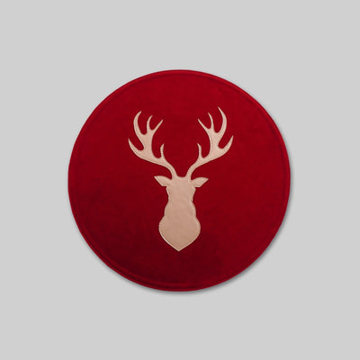 Renne leather table mat close up premium detail India - The Mage Home