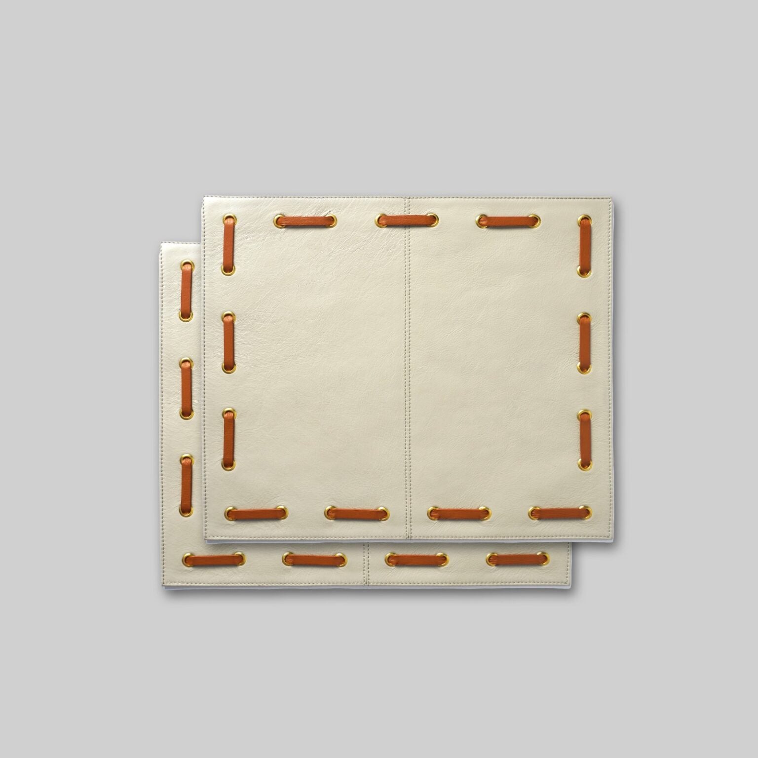 Premium eyelet leather mats combo set India The Mage Home