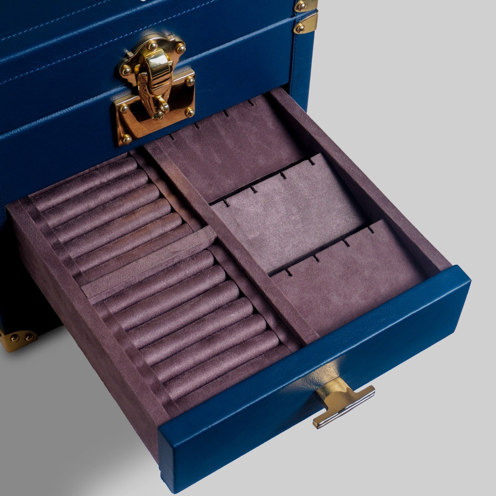 Luxury leather jewellery organiser on dresser India The Mage Home