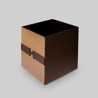 Modura leather bin top view spacious interior - The Mage Home