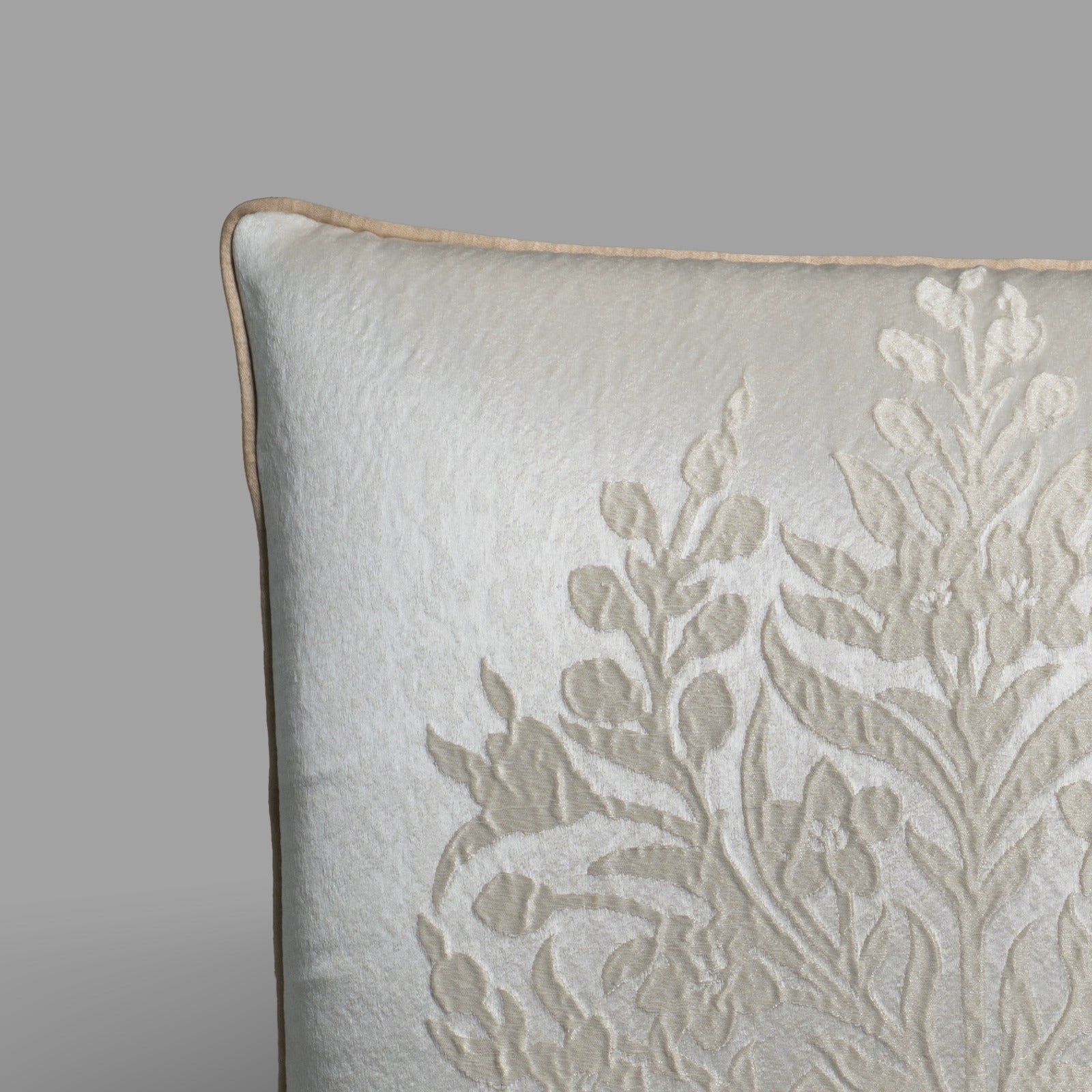 Plush velvet royal cushion 46x46cm handcrafted India gift - The Mage Home