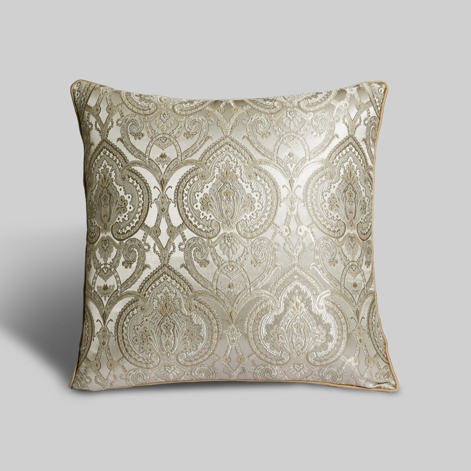 Handcrafted imperial cushion gold fabric The Mage Home India