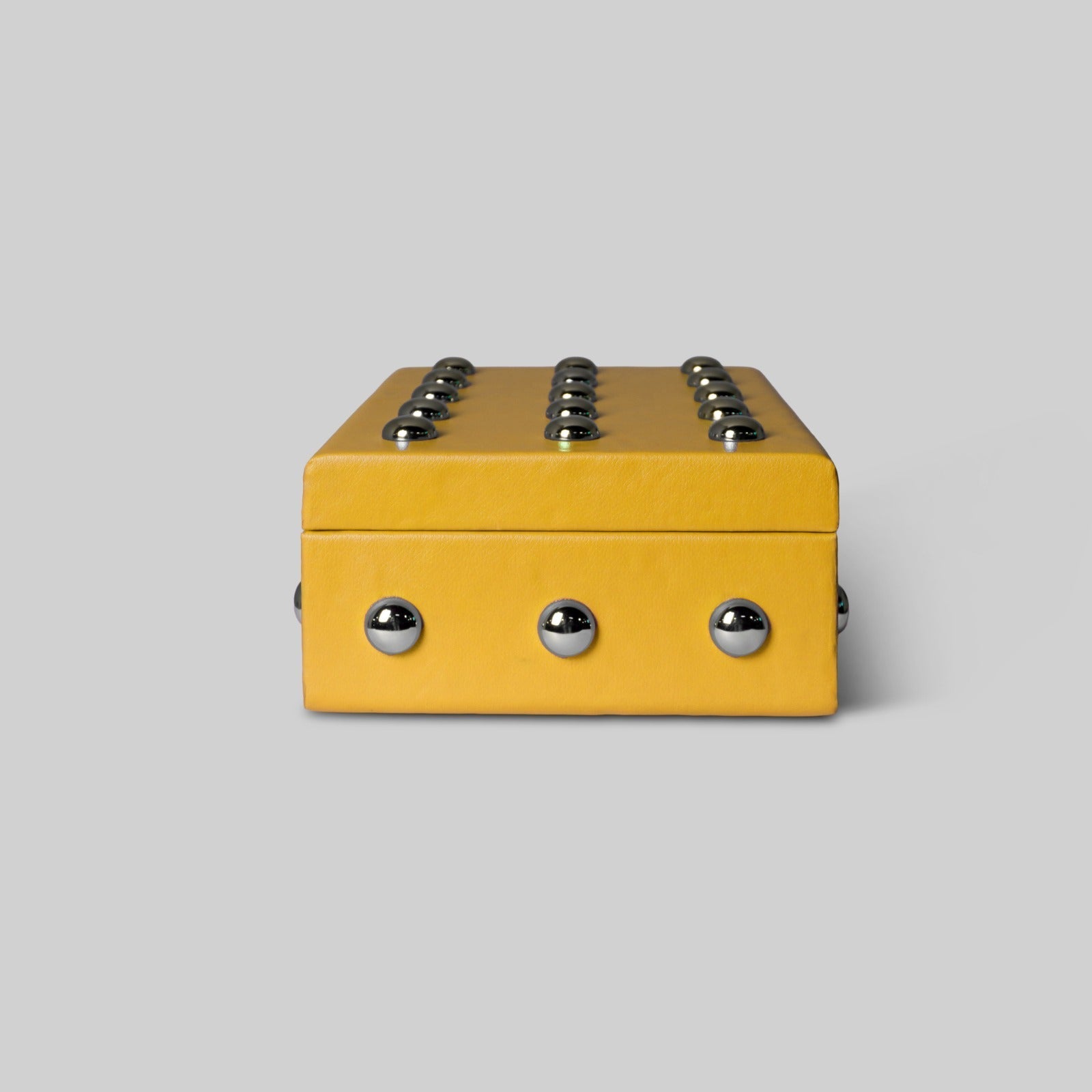 The Zest Box side view handcrafted leather India - The Mage Home
