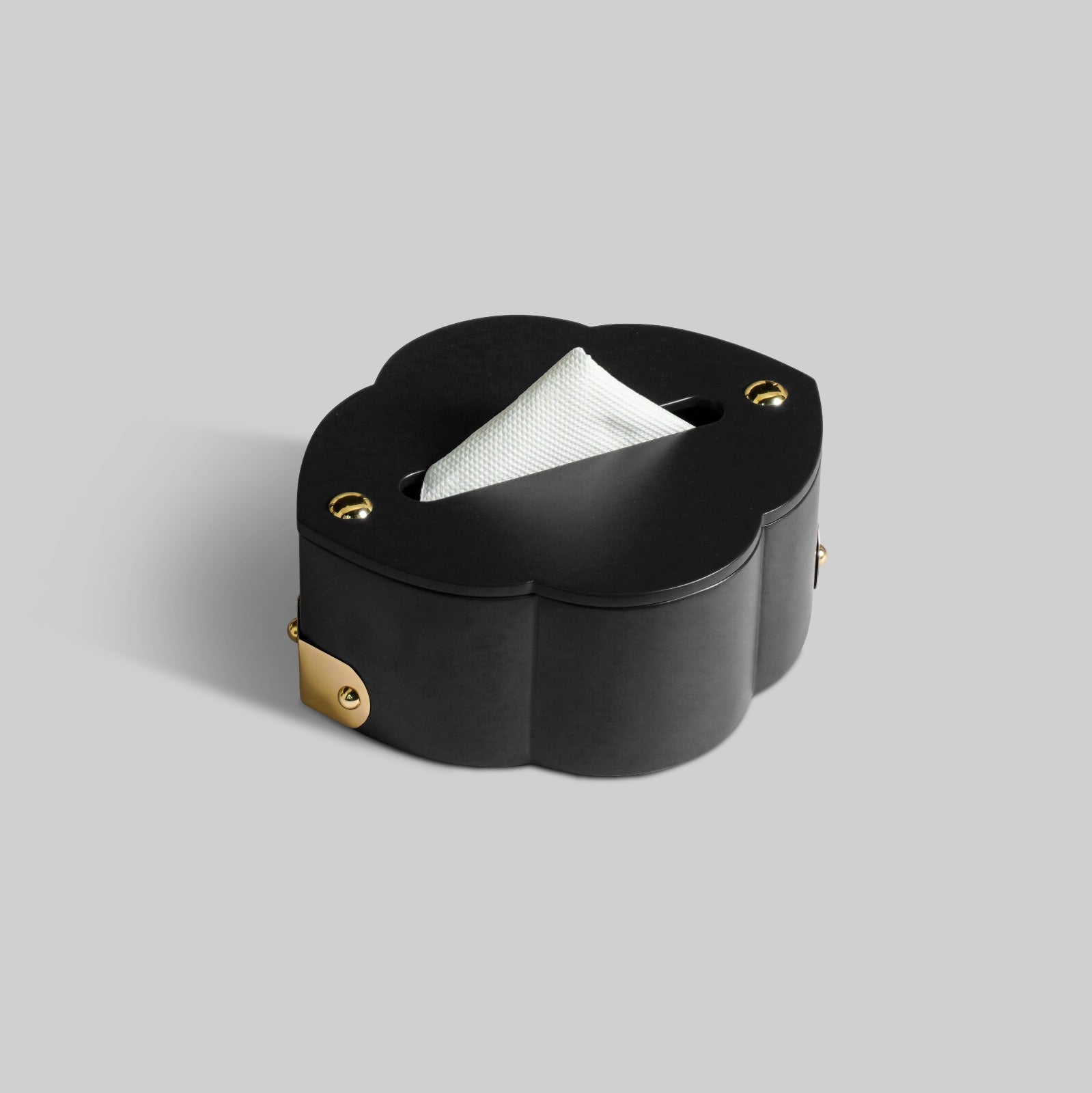 Premium coal leather tissue holder India The Mage Home