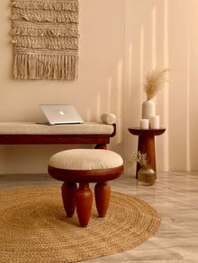 Wooden foot stool - Klei