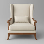 Premium Grey Thick Padded Velvet Sofa Lounge Chair with Cushion