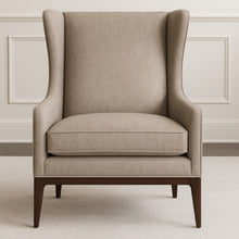 Minimalist Olive Green Thick Padded Velvet Sofa Lounge Chair with Cushion