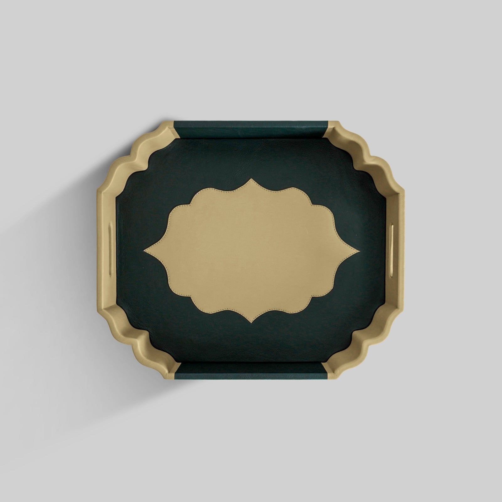 Premium Jharokha leather tray India housewarming gift The Mage Home