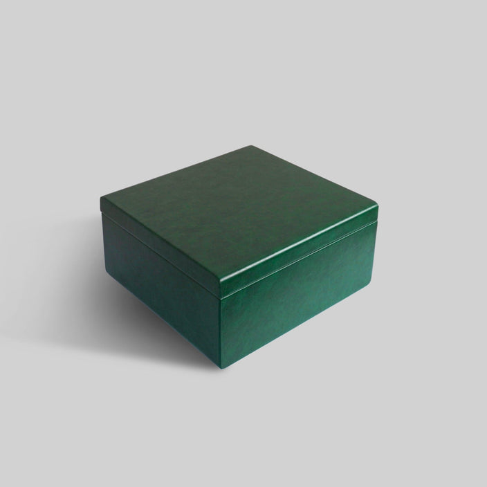 Leather gift box side view India - The Mage Home