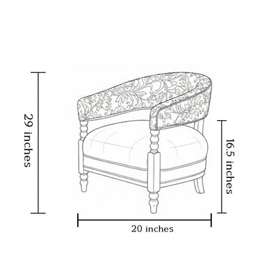 Borghese Saffron Barrel Chair