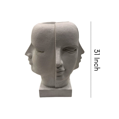 Dual Muse Planter (Grey) - Large (78.7cm)