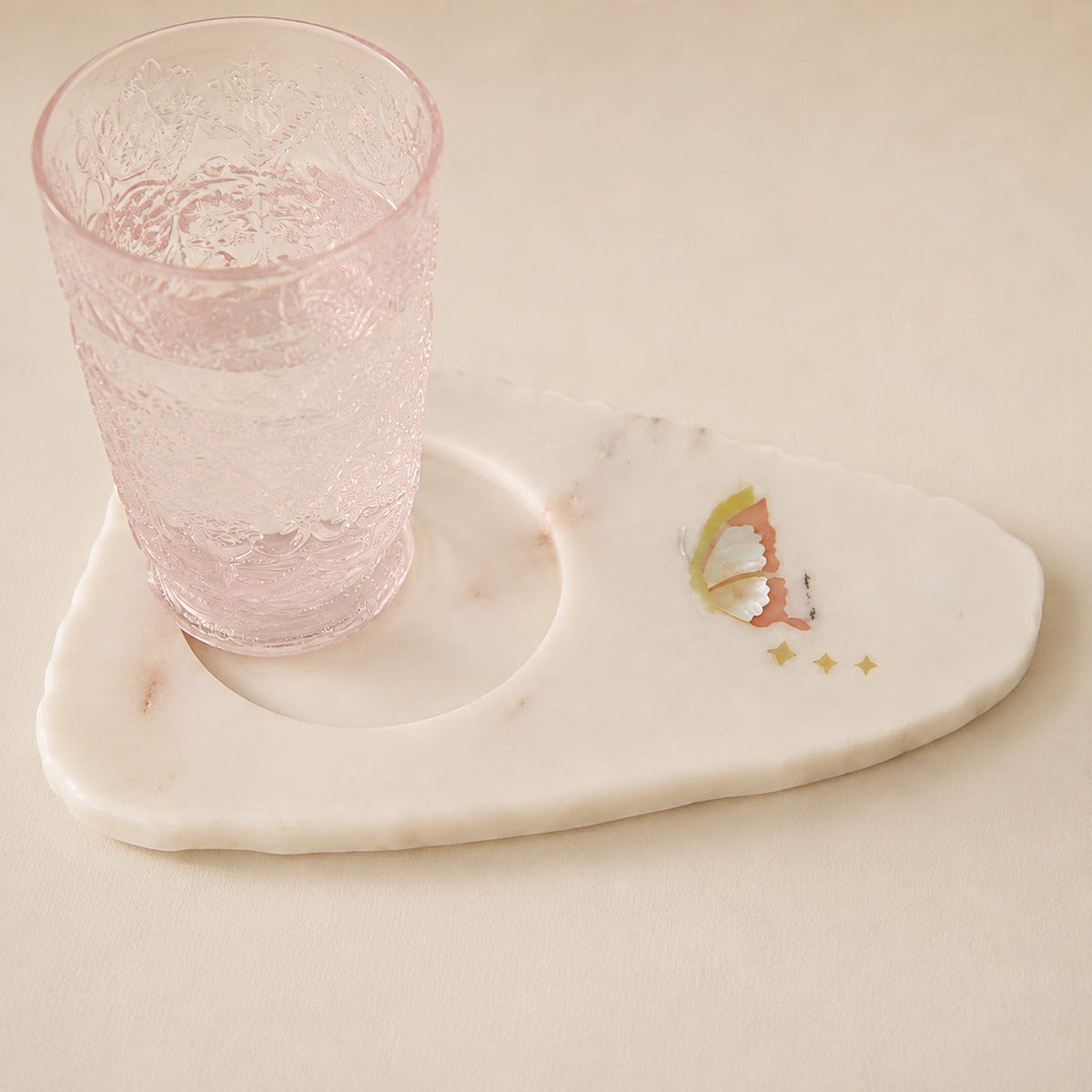Christyale - Multipurpose Marble Inlay coaster platter