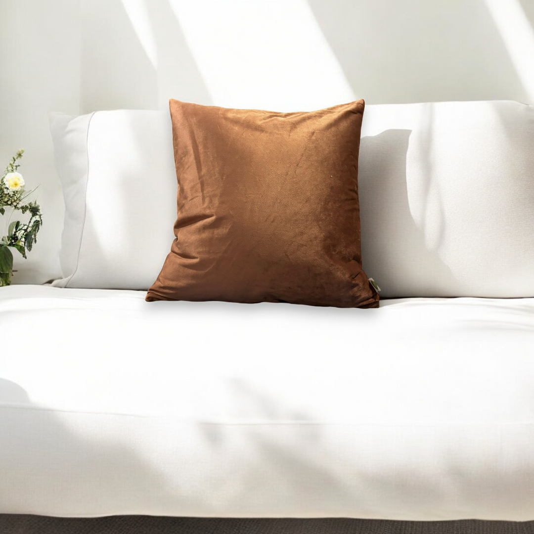 Green Velvet Cushion Cover | Emerald Enclave | Solid - Set of 2