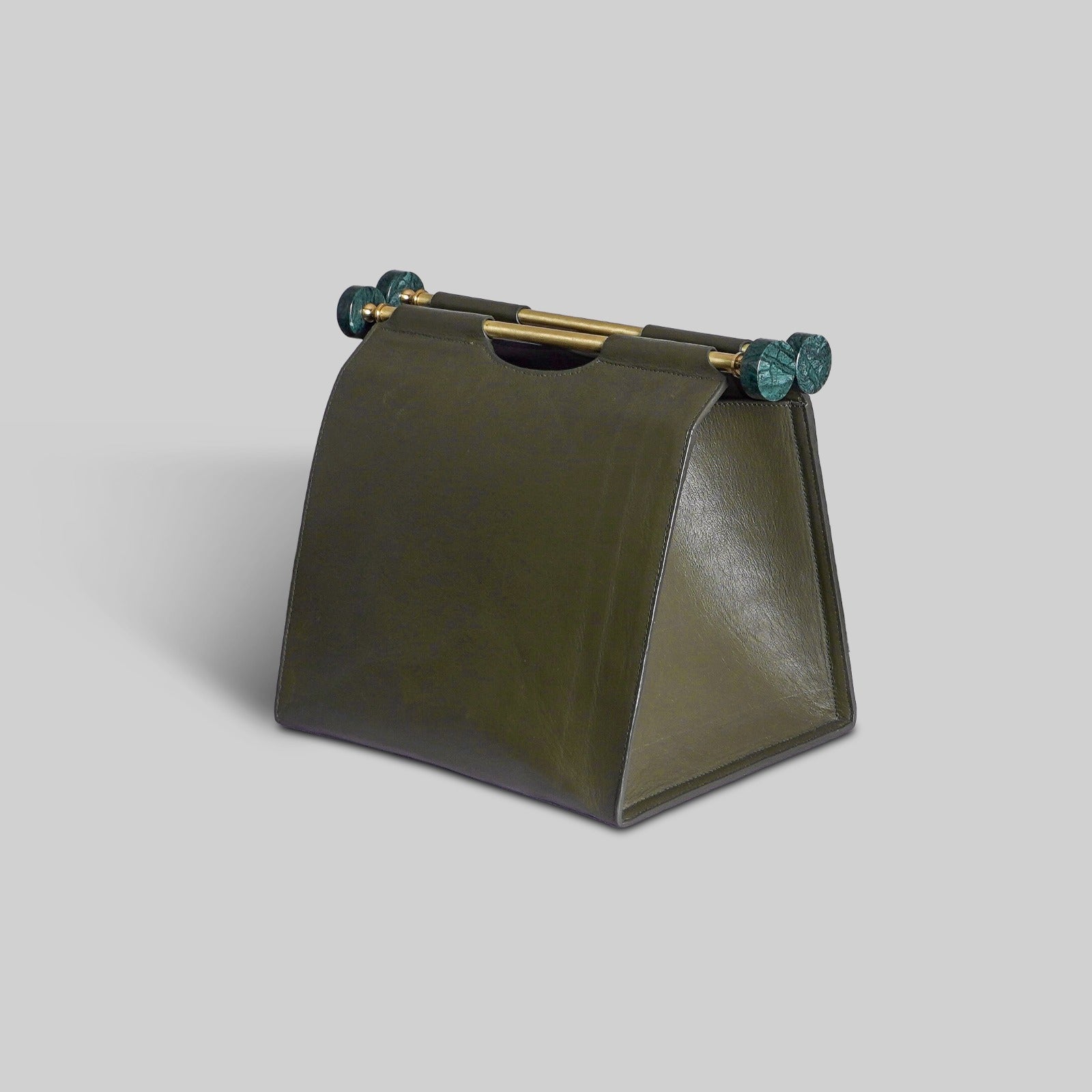 Premium harbor leather magazine holder India The Mage Home