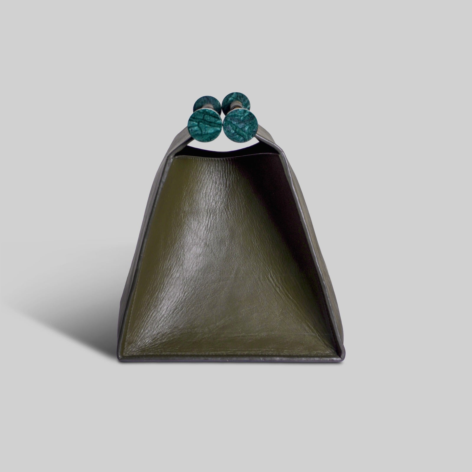 Harbor magazine rack displayed on desk premium leather India - The Mage Home