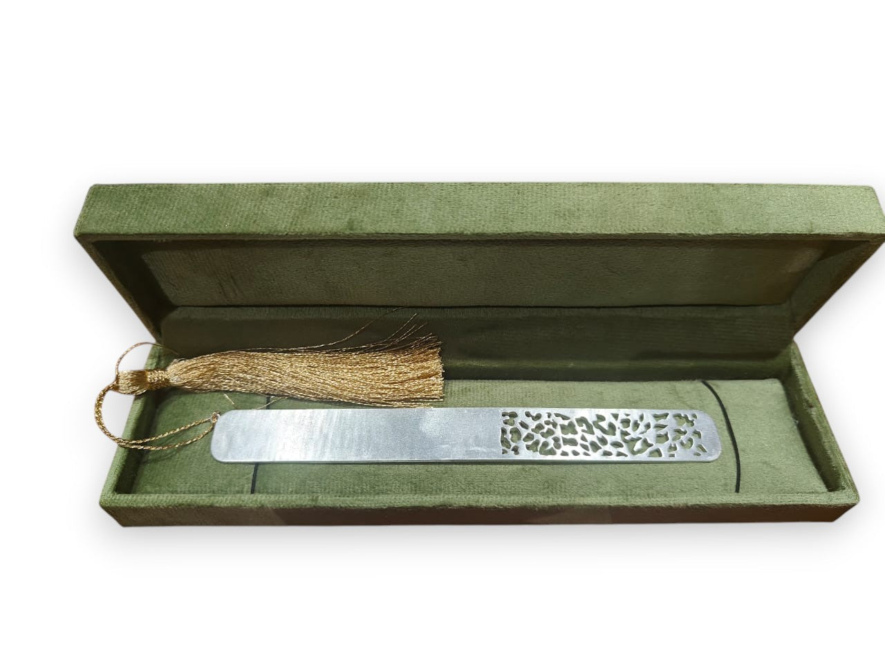 Silver Bookmark with Tassel – Personalized Elegance