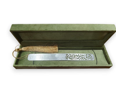 Silver Bookmark with Tassel – Personalized Elegance