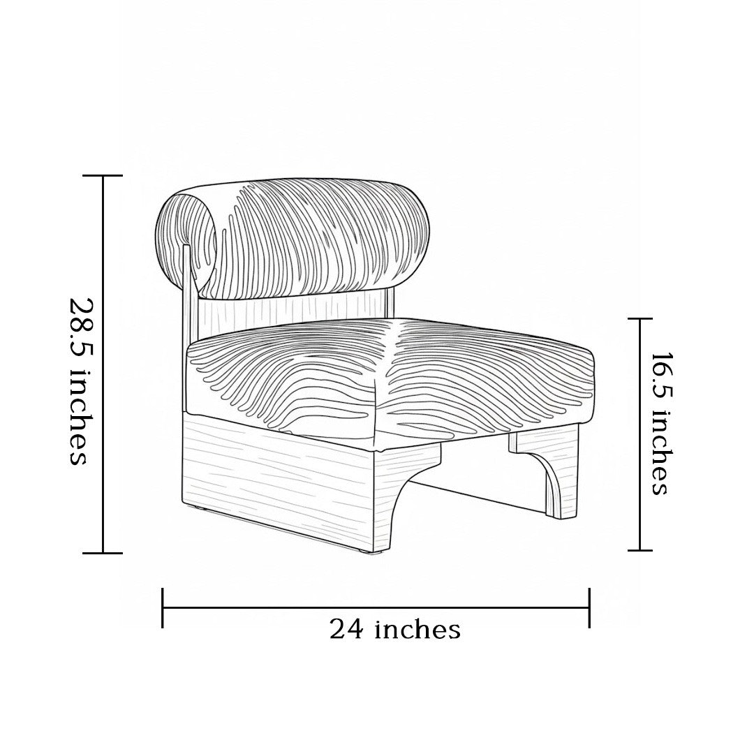 Zenith - Emreald arched chair