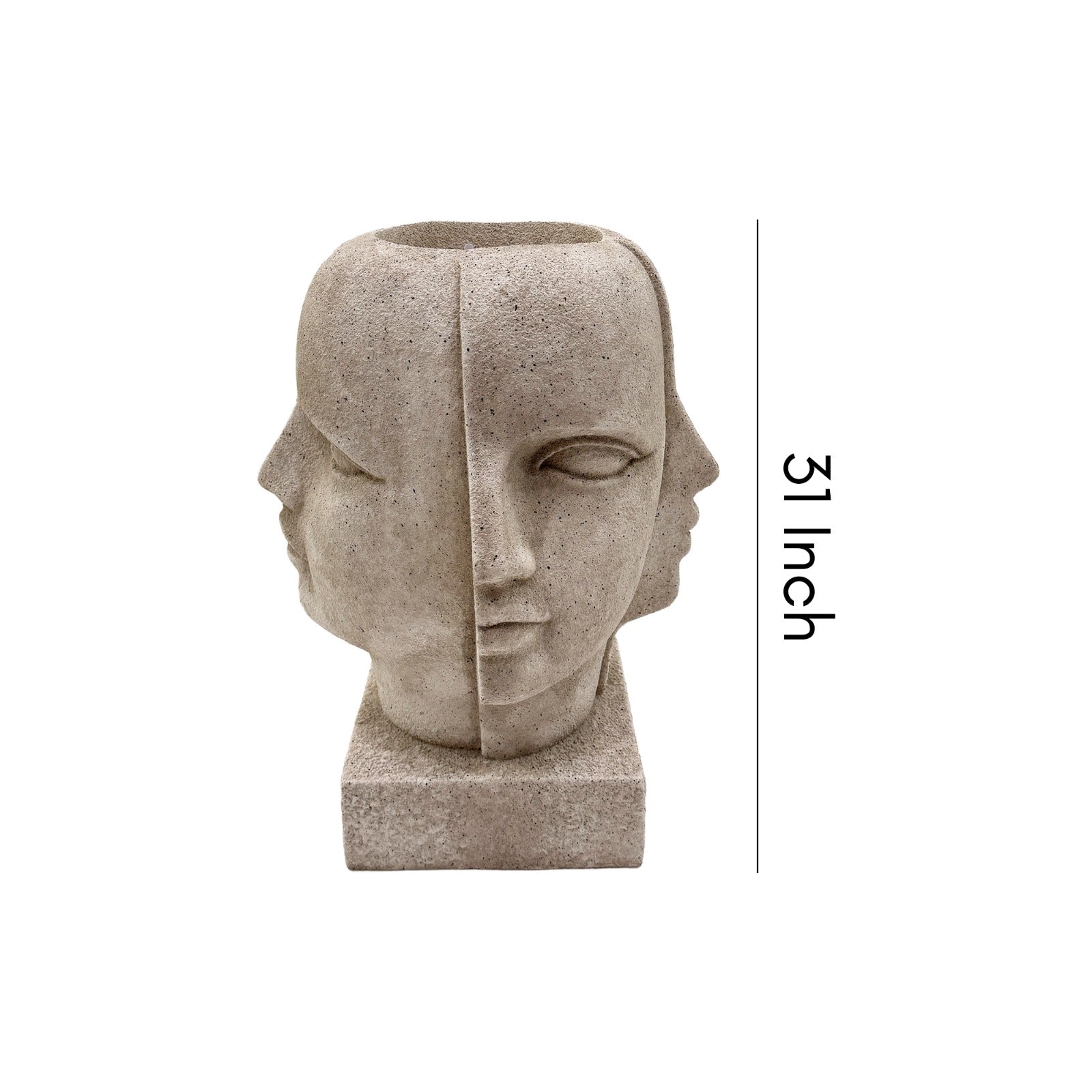 Dual Muse Planter Beige (78.7cm)