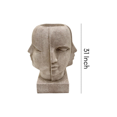 Dual Muse Planter Beige (78.7cm)